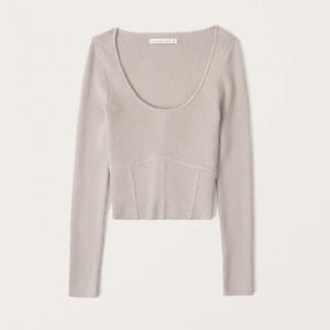 Abercrombie Corset Sweater Top